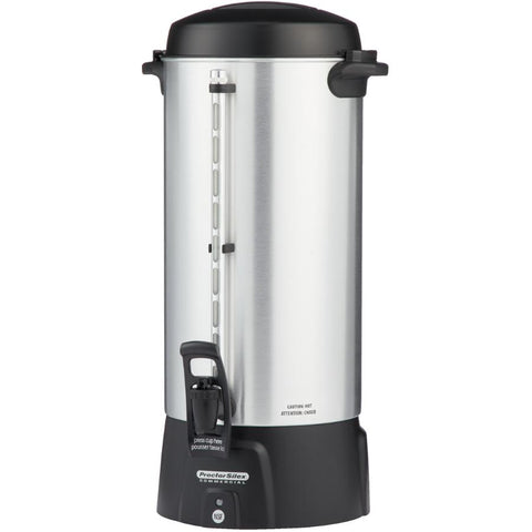 Proctor Silex 45100C 100-Cup Coffee Urn, Black & Brushed aluminum finish