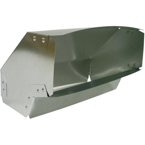 10x3-120s 10" X 3-1/4" Galv Shortway Wall Stack Elbow 90 Deg
