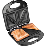 Salton 3-In-1 Pocket Sandwich Maker, Belgian Waffle Maker, and Electric Grill with Non-Stick Removable Dishwasher-Safe Plates, Indicator Lights, Cord Wrap and Upright Storage (SM1543)