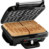 CUISINART WAF-150 4-Slice Belgian Waffle Maker, Stainless Steel, Silver - WAF-150C