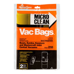 Style 210 Central Vacuum Cleaner Bag - Microfiltration, 2 Pack