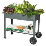 Mobile Vertical Garden - with Handle, Grey