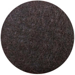 1" Heavy Duty Round Felt Pads - Brown, 48 Pack