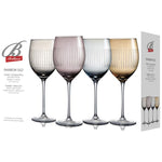 Set of 4 Wine Glasses, Assorted Colours