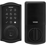 SmartCode Electronic Touchpad Deadbolt - Matte Black