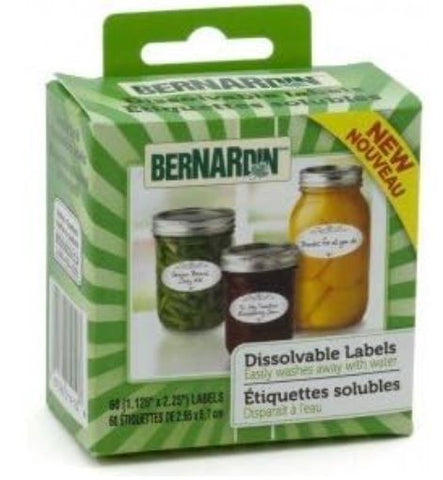 Dissolvable Canning Labels - 60 Pack