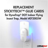 DOT StickyTech Replacement Glue Cards for DOT Indoor Flying Insect Trap - 6 Pack
