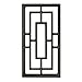 Nuvo Iron ACW57 Rectangle, 17" Decorative Insert for Fencing, Gates, Home, Garden, Black