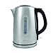 Salton Cordless Electric Stainless Steel Kettle, Water Boiler and Tea Heater, 1.7 Liter/Quart with Automatic Shut-Off and Boil-Dry Protection, Water Level Window, 1500 Watts (JK1903)