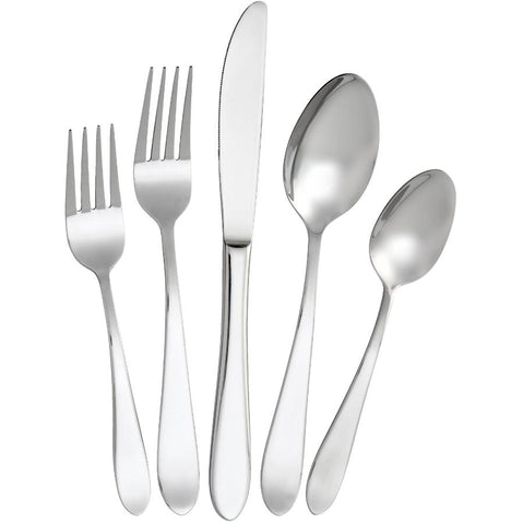 DAVID SHAW PRD0974 20 Piece Grand Flatware Set, Silver