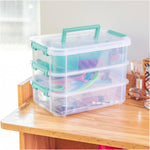 STERILITE 14261 14138606 Layer Stack & Carry Box, 10-5/8", Clear