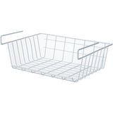 15" White Wire Undershelf Basket
