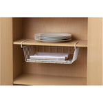 15" White Wire Undershelf Basket