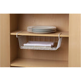 15" White Wire Undershelf Basket
