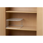 10" White Wire Corner Shelf