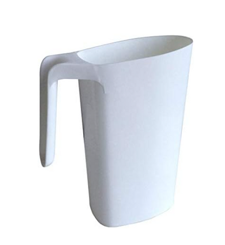 Mistral 10750-02 Ensures Milk Pours Properly, White Milk Bag Pitcher, 1.3L