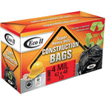 10 Pack 42 inch(s) x 48 inch(s) 4.0 Mil Black Heavy Duty Garbage Bags