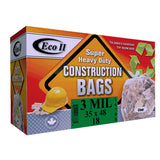18 Pack 35 inch(s) x 48 inch(s) 3.0 Mil Clear Heavy Duty Garbage Bags