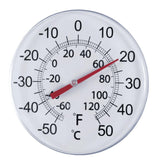 12 inch(s) Black/White Dial Thermometer