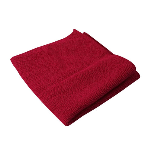 10 Pack 14" x 14" Red Microfibre Cloths