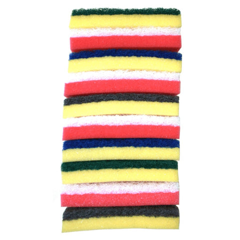 10 Pack 5" x 4" x 1" Scrub Sponges