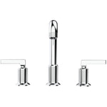 Indy Two Handle Widespread Lavatory Faucet with Knurled Accents - Chrome