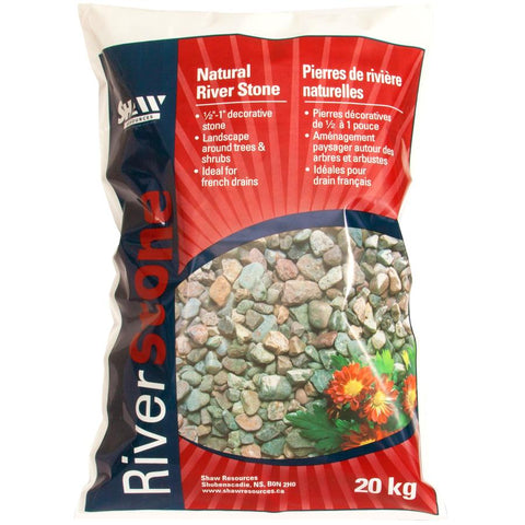 Natural River Garden Stones - 20 kg