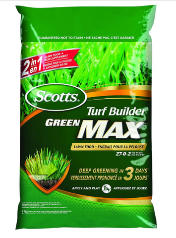 Scotts 30405 Turf Builder Green Max Lawn Food 27-0-2