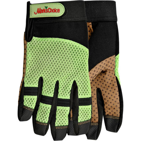 Ladies Medium Mesh Back Garden Gloves, Assorted Colours