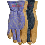 Ladies Leather Garden Gloves - Small, Assorted Colours