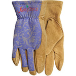 Ladies Leather Garden Gloves - Small, Assorted Colours