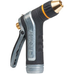 Melnor Heavy-Duty Metal Hose Nozzle with Locking Rear Trigger; Adjustable Tip Water Sprayer