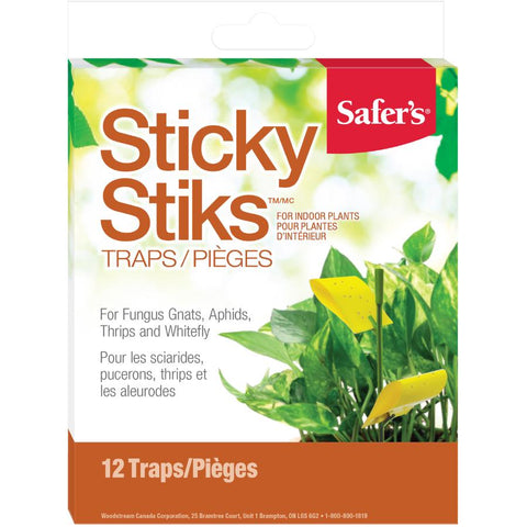 Safer's Houseplant Sticky Stakes Insect Trap