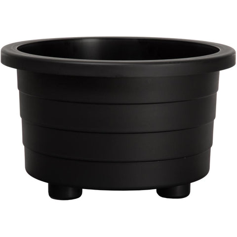 18 inch(s) Black Round Patio Planter