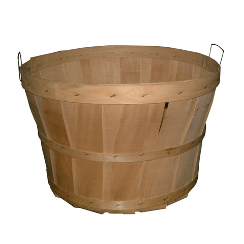 Wooden Bushel Basket, with Handles