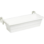 18 inch(s) x 6 inch(s) White Balcony Planter