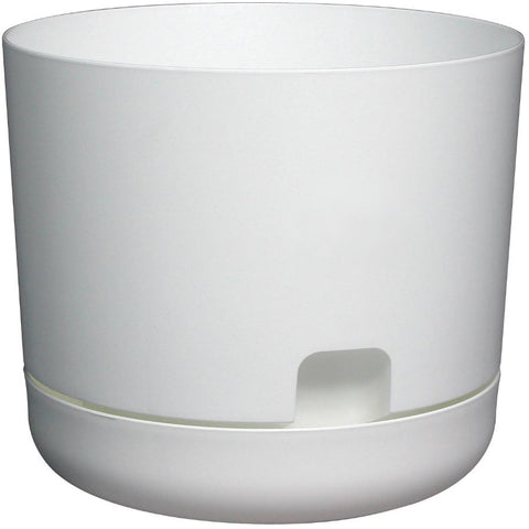 10 inch(s) Self-Watering White Oasis Planter