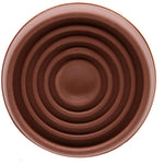 1-3/4" Round Brown Rubber Caster Cups - 4 Pack