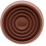 1-3/4" Round Brown Rubber Caster Cups - 4 Pack