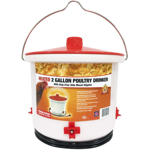Farm Innovators HB-60P Heated 2 Gallon Poultry Drinker