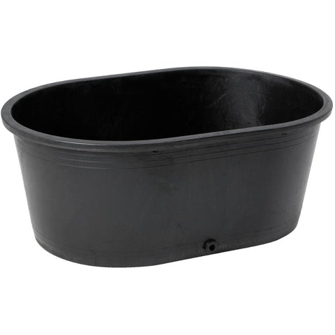 110 Gal Plastic Oval Stock Tank, with Plug