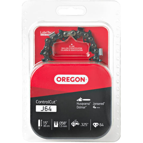 Oregon ControlCut Saw Chain 15 in. 0.058 Gauge 0.325 in. Pitch Chainsaw Chain, 64 Drive Links