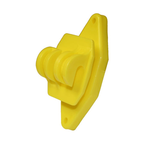 Wood Post Claw Insulator - Yellow, 25 Pack