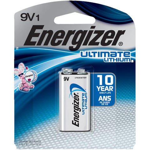 Energizer L522BP Energizer Ultimate Lithium 9V Battery, 1 Count, 0.04 kg