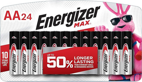 Energizer Max Premium AA Batteries, Alkaline Double A Battery, 24 Count
