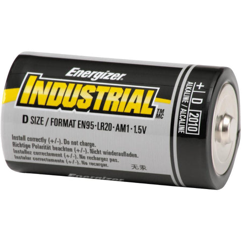 12 Pack Industrial Alkaline D Batteries