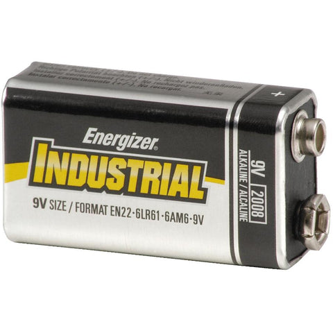 Industrial Alkaline 9V Batteries - 12 Pack