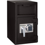 SentrySafe DH-109E Solid Steel Depository Safe, Black