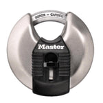 Magnum M40BLCDHC Stainless Steel Discus Padlock, Shrouded Shackle 2-3/4-Inch Body, 3/8-Inch Shackle