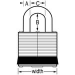 Master Lock 380T Keyed-Alike Padlock, Rustoleum, 2-Pack